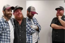 Offaly man James Dooley with country music star Luke Combs