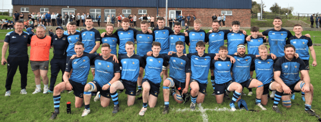 A triumphant Kilfeacle & District side after their win over Cooke RFC (Belfast) in the Energia All Ireland Junior Cup game played at Morrissey Park, Kilfeacle