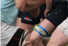 Kilfeacle and District’s Brian Barlow making the hard yards against Limerick side St Mary’s at Corbally on Sunday last