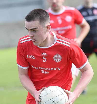 Robert McCaughey on the attack for St Brides. All Pics: Arthur Kinahan