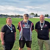 CúChulainn Archers  Paul McClelland, JoAnn Bell, AnneMarie Murray and Peter Gilmore with the medals they won at the Outdoors Championships