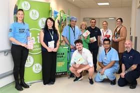 Group photo at St Lukes Hospital Read Mór Event PICTURE Vicky Comerford