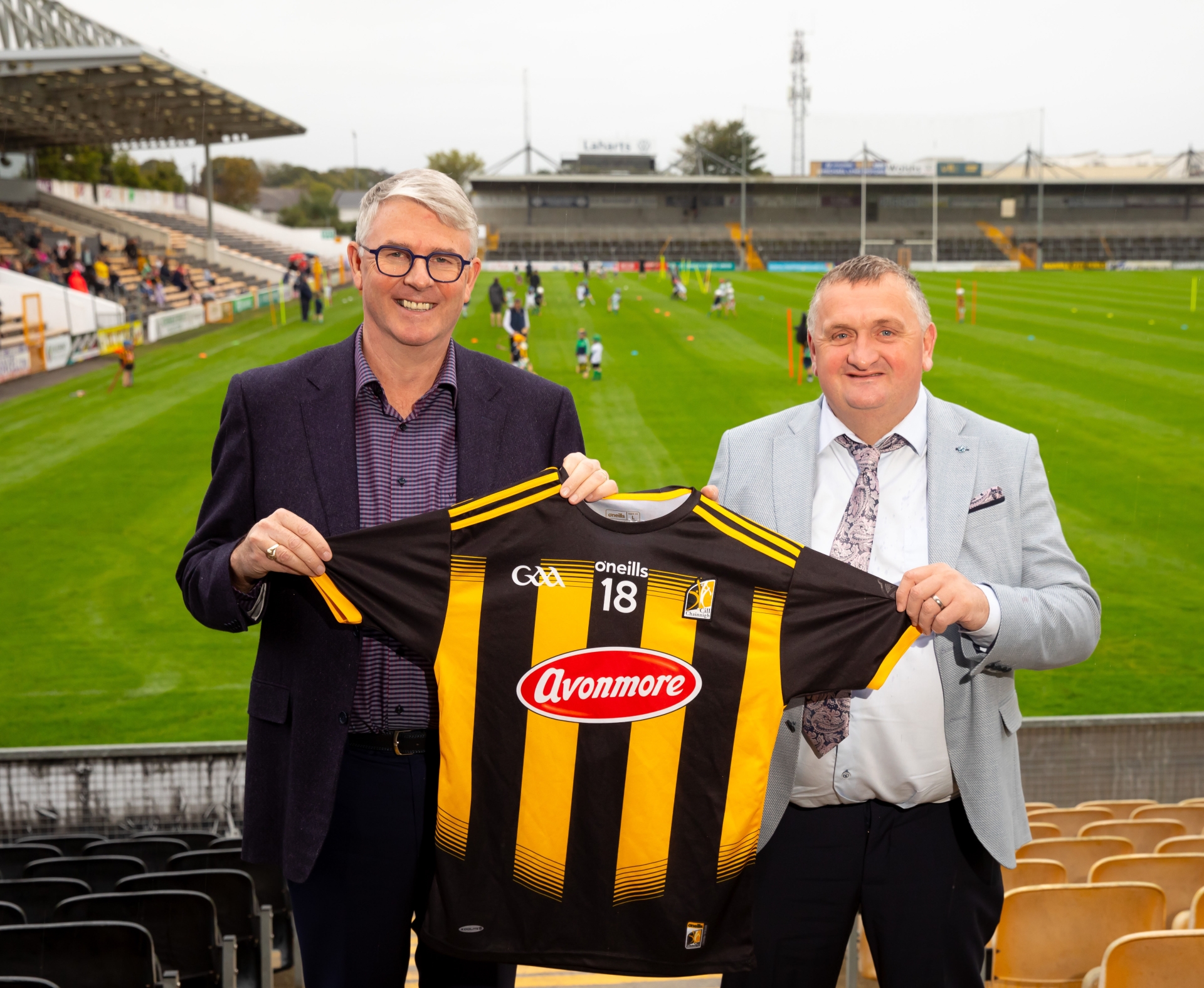 Jim Bergin, CEO Tirlán Co-operative and PJ Kenny, Chairman Kilkenny GAA