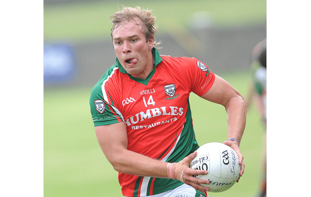 Glen Emmets player Conor Grimes in action. File Pic: Arthur Kinahan