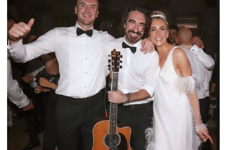 Newlyweds Declan Hannon and Louise Cantillon join Coronas frontman Danny O'Reilly
