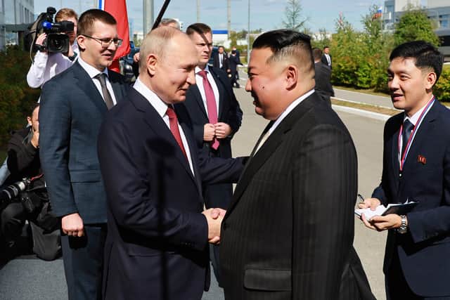 “And as the world unites against Putin’s illegal invasion of Ukraine, he has been forced to turn to regimes such as North Korea for help.”