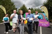 Ger Ahern, Killaloe Tidy Towns; Maria Carey, Clare County Council and Councillor Pat Burke, Clare County Council with representatives of the Gum Litter Taskforce 