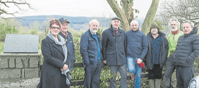 File Photo: The site of the former Kickham tree at Gurteen, Mullinahone where a new tree was planted.