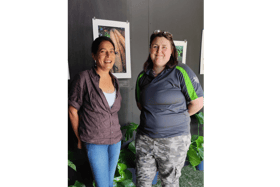Tasneem Khan (photographer and educator) and  Anna Grace (photographer and artist)