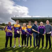 L to R: Tommy Walsh, TJ Reid, Ursula Jacob, Danny Mullins, Michael Duignan, Liam Griffin, Brian Cody, Jim Bolger, Davy Russell, Kevin Manning, James Dowling