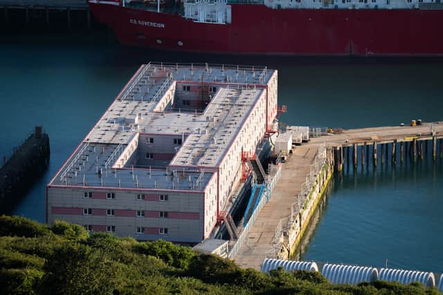 But Downing Street appeared to suggest she had misspoken, with Prime Minister Rishi Sunak’s official spokesman saying that while “no limit” has been set on how many people will board the barge this week, the Government’s plan is to reach the capacity “over time”, adding: “I don’t think we are aiming to do it by the weekend.”