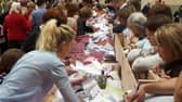 Vote counting in St Mary's Hall Portlaoise