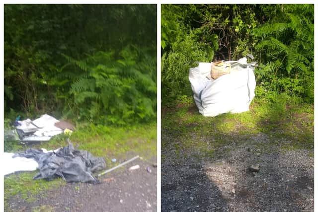 “I was passing the other day and here the bag was slit. They cut all the way around it,” Cllr Kelly said. He couldn’t explain why someone would behave like that.