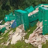 Dumping at one of the top tourist attractions in Laois. Picture Credit Dunamase  Community Alert