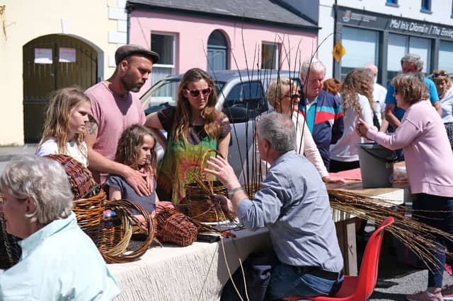 A Basket Weaving Demo at a recent ReKindle: Festival of Lost Skills