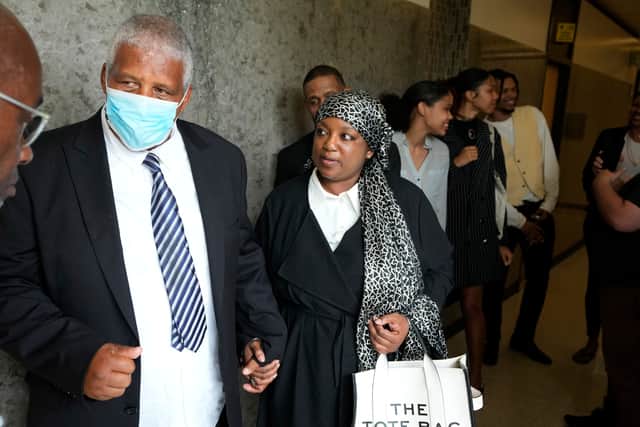 “We just want to exhale right now. It’s been a long five years for my family, my children.”