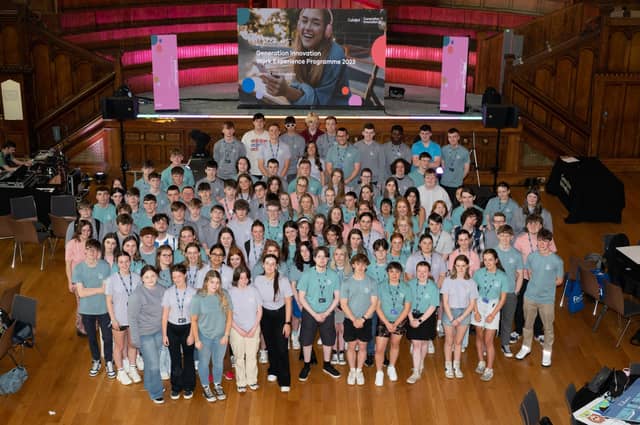 Catalyst’s Generation Innovation work experience programme in the Guildhall Derry. (Photo: Clive Wasson)