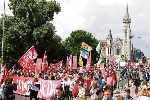 Organisers say over 10,000 people took part in the Rally for Life in Dublin last Saturday, July 1
