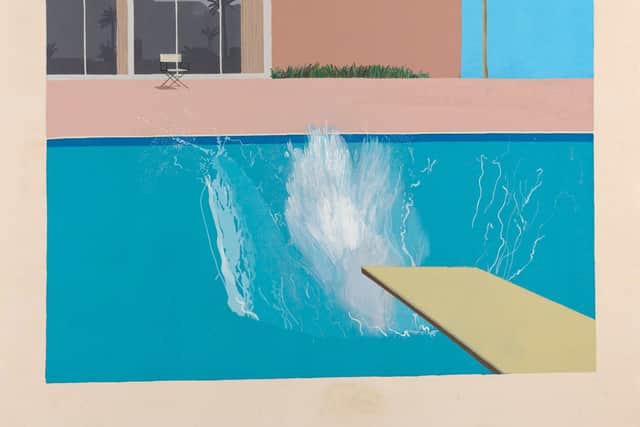 “I did it at A-level many years ago when he was in that 60s, 70s period, swimming pools and things, which I thought were great at the time. It was quite an eye-opener and I did some swimming pool stuff myself, which is kind of influenced by him,” he said.