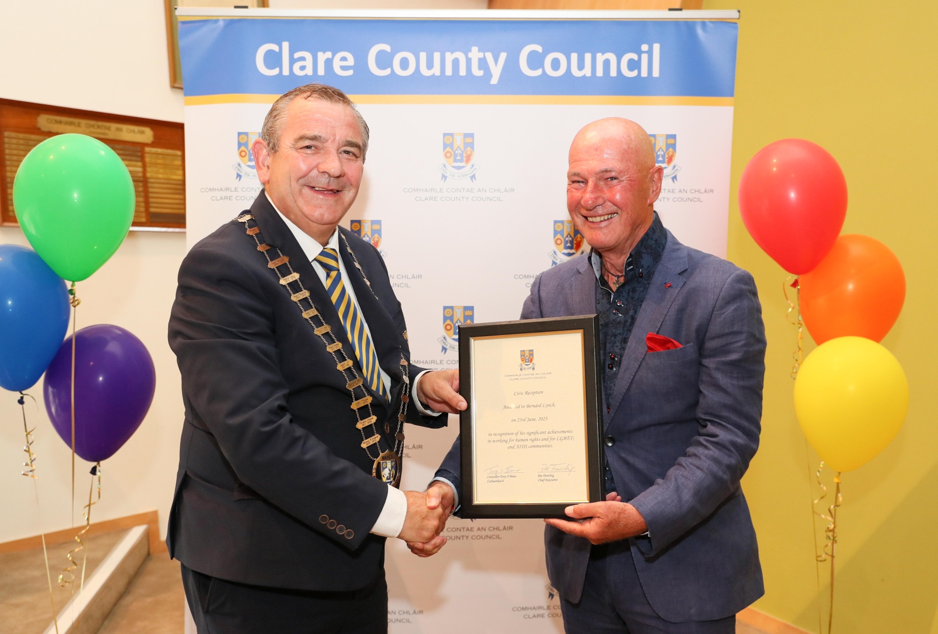 Clrr Tony O'Brien and Bernard Lynch | PICTURE: Eamon Ward