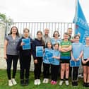 Members of the school Active Flag committee pictured with teachers and guests. Pictures: Willie Donnellan