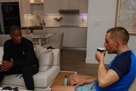 No dribbling: Dermot Kennedy shares a cuppa with basketball great Jimmy Butler in Miami I PICTURE: Instagram