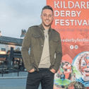 Singer Nathan Carter pictured with Orla Murtagh and Brian Flanagan of the Festival committee.