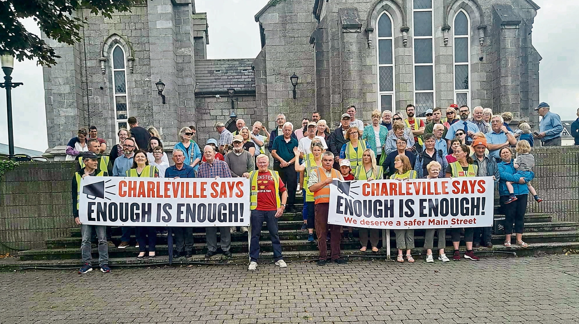 Protest led by daughter of man killed in Limerick border town