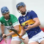 Tipperary’s Jason Forde, who has Offaly’s Adrian Cleary for company, prepares to take control of the ball in Tullamore last Saturday. Picture: Michael P Ryan/Sportsfile
