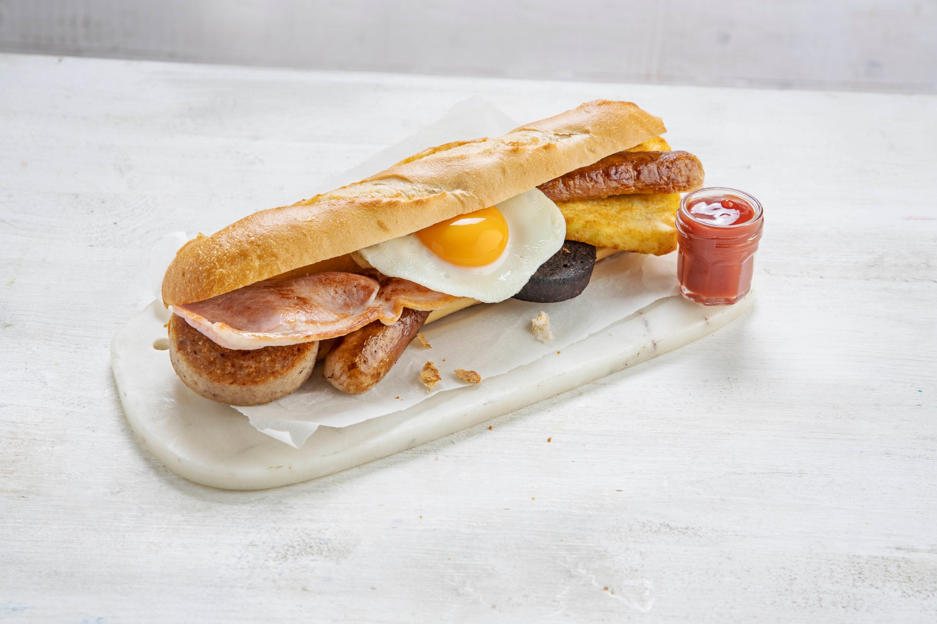 Brown sauce on a breakfast roll causes debate in Irishness survey