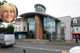 The Balor Arts Centre and (inset) Caroline Bell