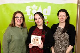 Pictured are Bríd Fleury and Lorraine Scully Kinnitty NS and Elaine O’Gorman, Food Dudes.