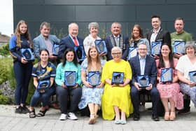 Pictured are recipients of the mayoral awards with the Cathaoirleach of Clare County Council, Cllr Tony O’Brien.