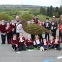 Pupils from St. Lasairs N.S., Greaghnafarna, Arigna, who took part in “draw/colour a curlew” competition recently.