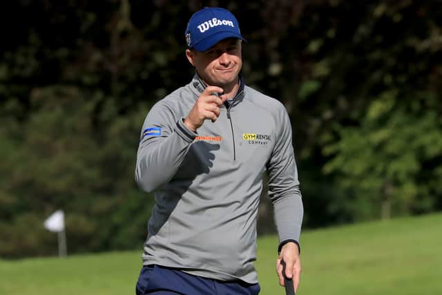 A bogey on the second halted his momentum and although he birdied the fourth and seventh, Law bogeyed his last two holes of the day.
