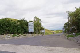 The entrance to the site at Kerdiffstown, Naas