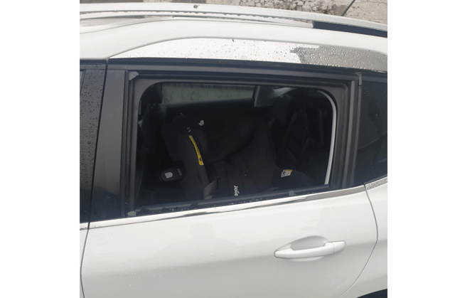 Nikola Radojcic saw the windows of his car smashed following the attack over the weekend