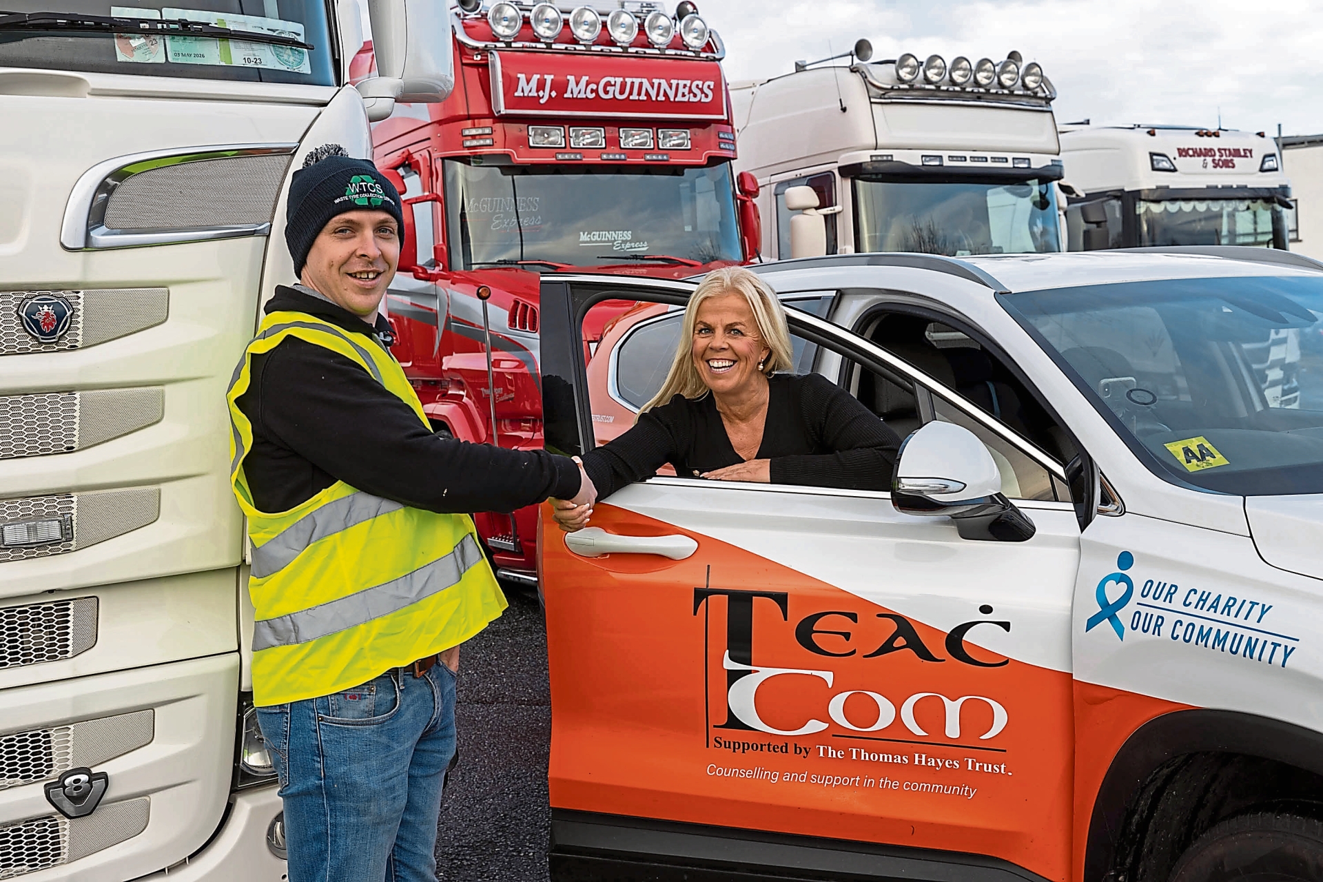 Teac Tom CEO Angela Hayes    at this year’s New Year’s Eve Light Up The Night North Kilkenny Truck & Tractor Run PICTURE: ALF HARVEY