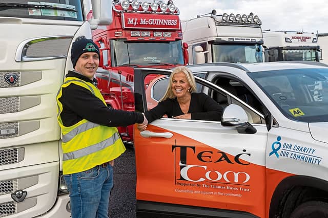 Teac Tom CEO Angela Hayes at this year’s New Year’s Eve Light Up The Night North Kilkenny Truck & Tractor Run PICTURE: ALF HARVEY