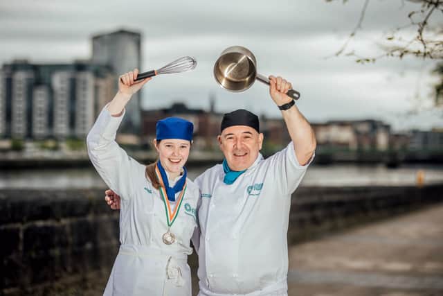 Chef Diarmuid O’Callaghan (pictured below with winner Laura Naughton) commented: "I’m really proud of Laura. She worked so hard and she really deserves this and she got so much out of it. it’s a brilliant initiative not only for the cooking aspect but also for building confidence among the contestants and getting them working together while learning new skills.”