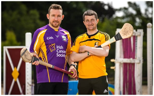 Kilkenny Hurler Richie Hogan and Jockey Shane Foley