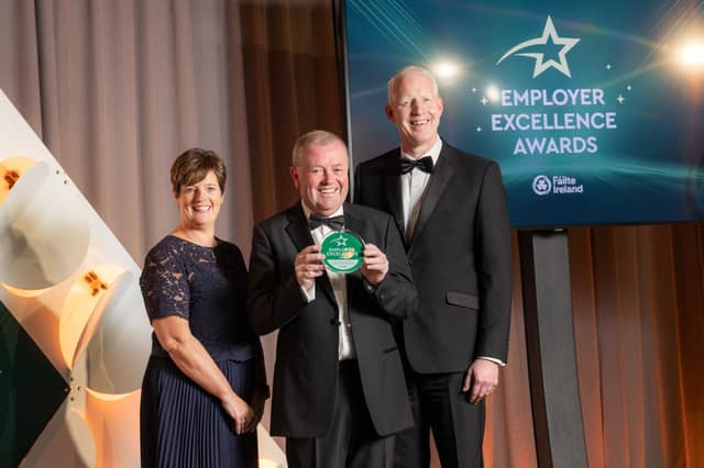 Paul Diver at the award ceremony on Wednesday night