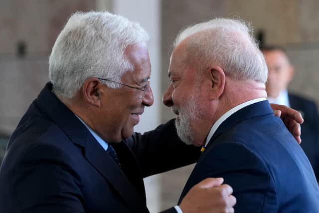 During his first joint press conference with Mr Sousa, Mr Lula avoided feeding the controversy regarding his recent comments about Western military aid fuelling Ukraine and Russia’s conflict.