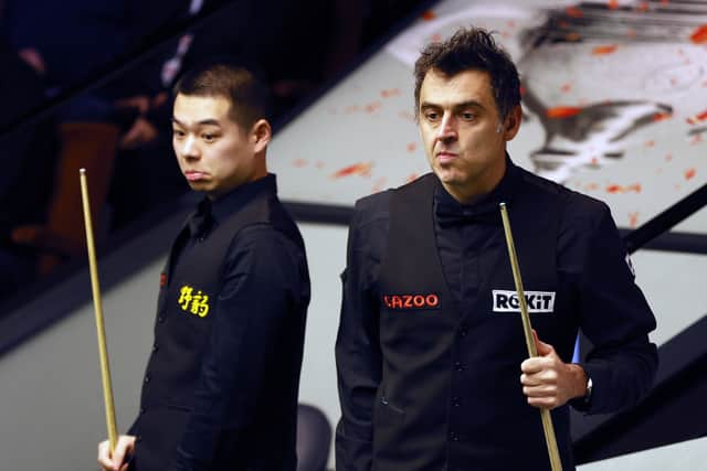 But Pang got on the board at the sixth time of asking with an impressive clearance of 133, and gave himself a flicker of hope after winning the last two frames of the session to reduce O’Sullivan’s lead to 6-3.