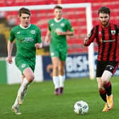 Gary Armstrong pictured in action for Longford Town against Kerry FC in the SSE Airtricity League First Division game at Bishopsgate on Saturday night last Photo: Syl Healy