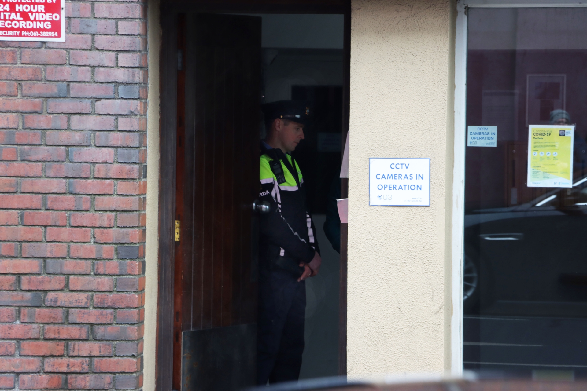 A garda at the scene of the fatal assault in Tuesday afternoon | PICTURE: Adrian Butler