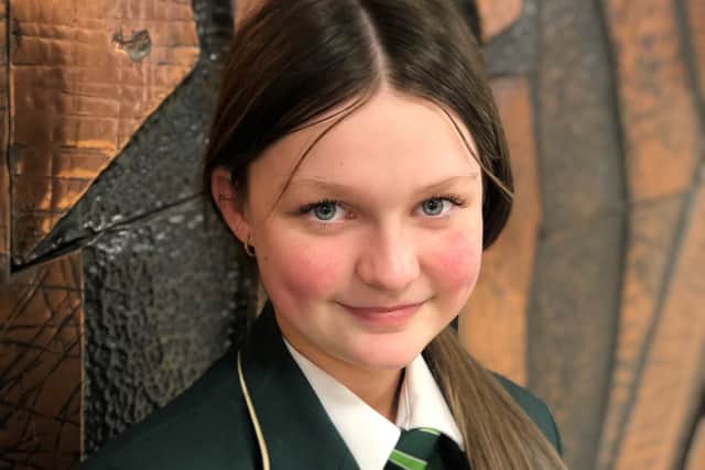 Both Year 8 pupils have bilateral sensorineural permanent hearing loss and use Oticon spirit hearing aids which connect to a Roger touchscreen radio aid system. Katie has additional health issues and Lily also relies on lip reading to help her understand.