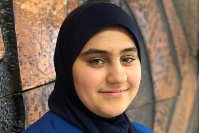 At the mosque she helps the Arabic teacher and the younger students with translating. The teacher knows only a little English and the students are there to improve their Arabic. Marwa helps to translate Arabic to English as well as marking their homework and helping lessons run smoothly.