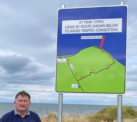 “I was happy to welcome the signage which showed a circuitous route for people to follow and the signage had an outline of the route printed on it.