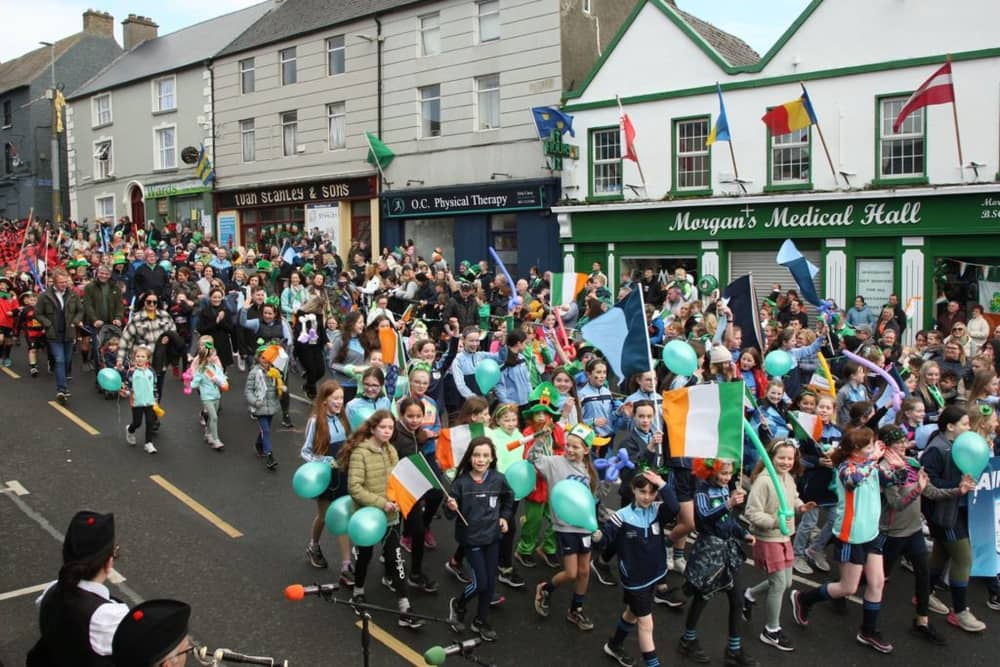 The St Patrick's Day parade in Tullow. Pic: Carlow Tourism